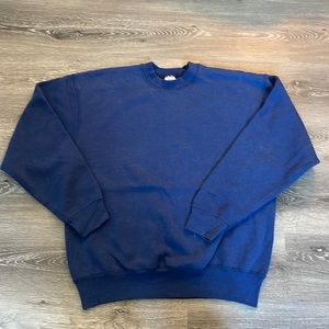 Vintage men’s distressed blank crew neck sweater - Size XL